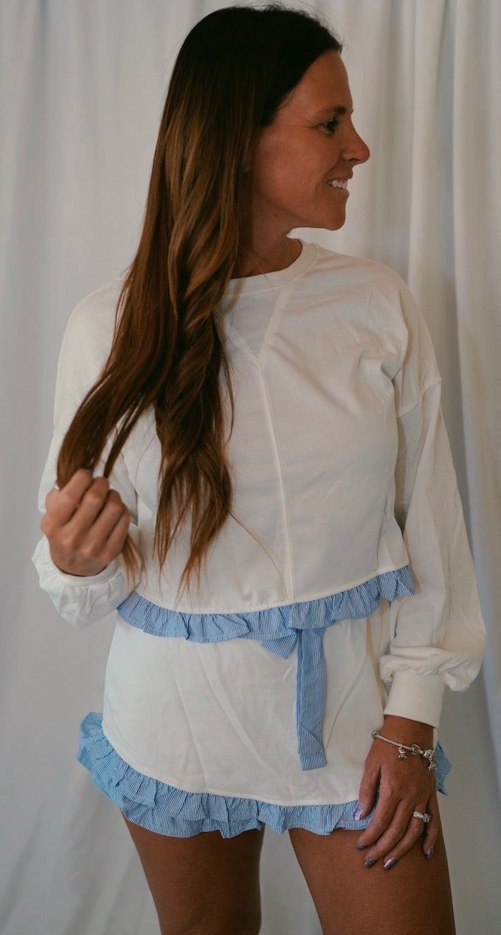 Ruffled Two Piece Set